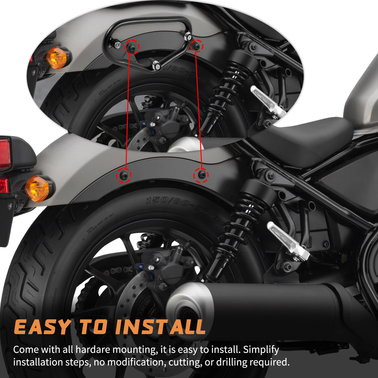 Опорный кронштейн для сиденья Сумки CMX500 CMX300 Honda Rebel CM CMX 300 500 2017-2024 2022 2021
