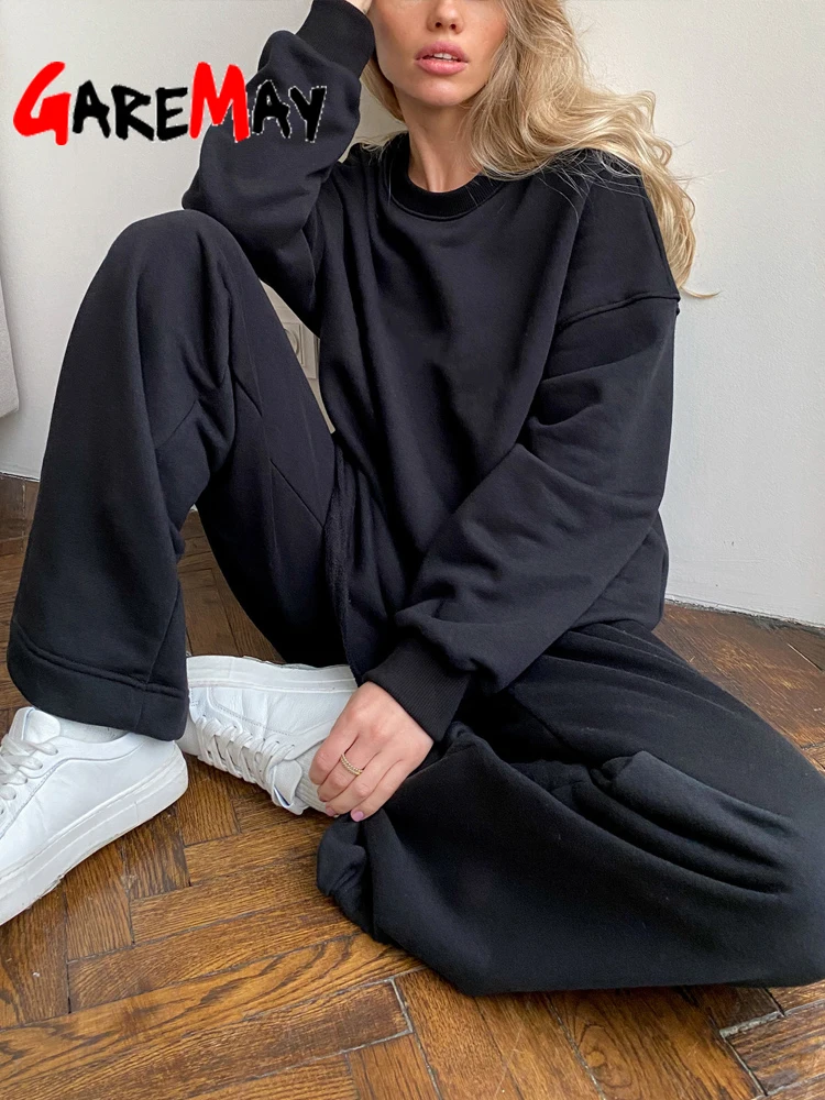 Весенний спортивный костюм повседневный женский брючный синий свитшот