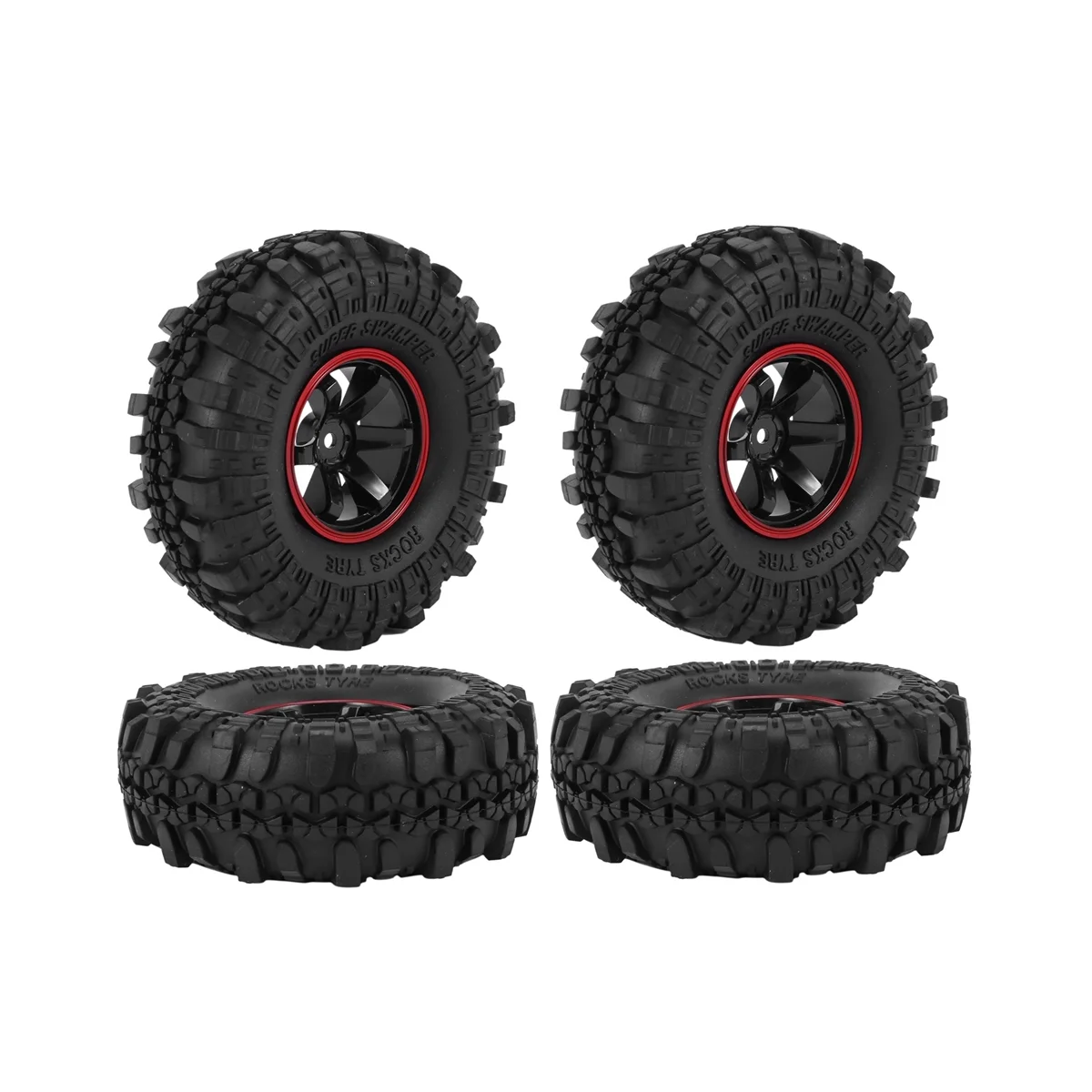 

4 шт., резиновые шины для гусеничного автомобиля, 110 мм, 1,9 дюйма