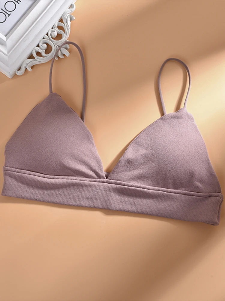 Летний женский бюстгальтер французский треугольный топ-труба сексуальные