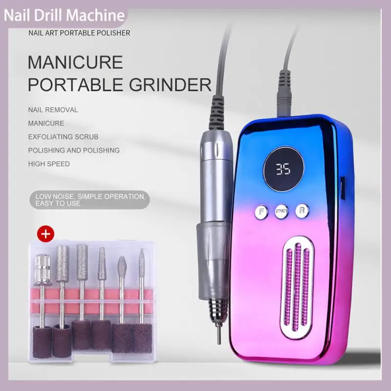 

Профессиональная машинка для полировки ногтей, Электрический маникюрный набор фрез, пилки для ногтей, сверла, инструменты для удаления гель-лака, новинка