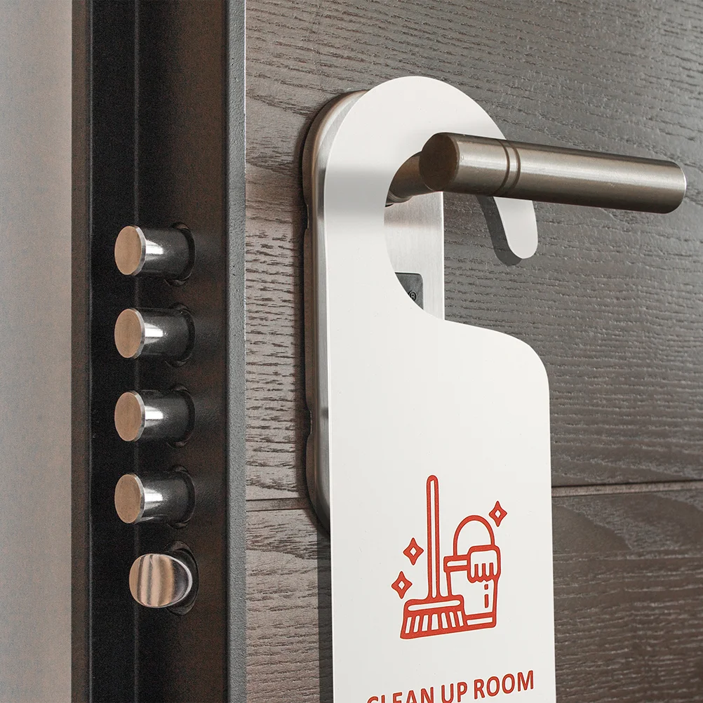

4 Pcs Do Not Disturb Listing Door Hanger Signs The Office Tips Front Pvc Tags Hotel Plastic