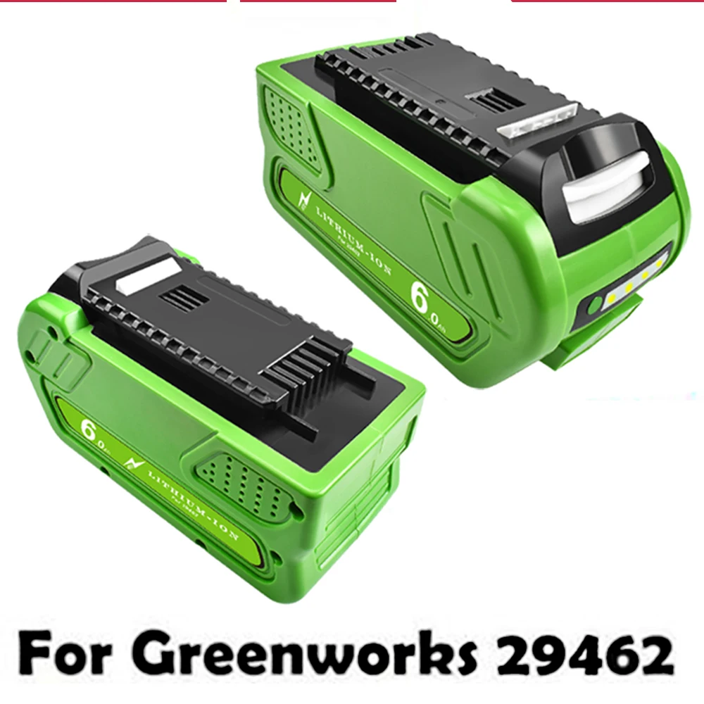 

NEW 40V 6000mAh Rechargeable Replacement Battery For Creabest 200W GreenWorks G-MAX GMAX 29462 29472 22272 Battery 29717