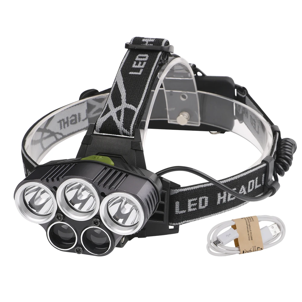 

6 Modes LED Headlight Working Flashlight Powered by 2*18650 Battery Headlamp Super Bright Camping Light Portable Torch Lamp