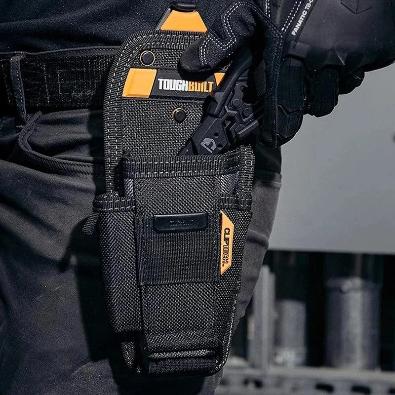 Фото TOUGHBUILT TB-CT-35-M TB-CT-35-L Поясная сумка для инструментов с 3 карманами и петлей для подвешивания Износостойкая сумка для хранения Аксессуары №1