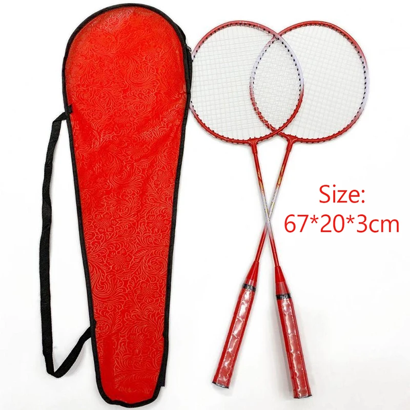 Профессиональные ракетки для бадминтона воланы и сумка переноски двойные