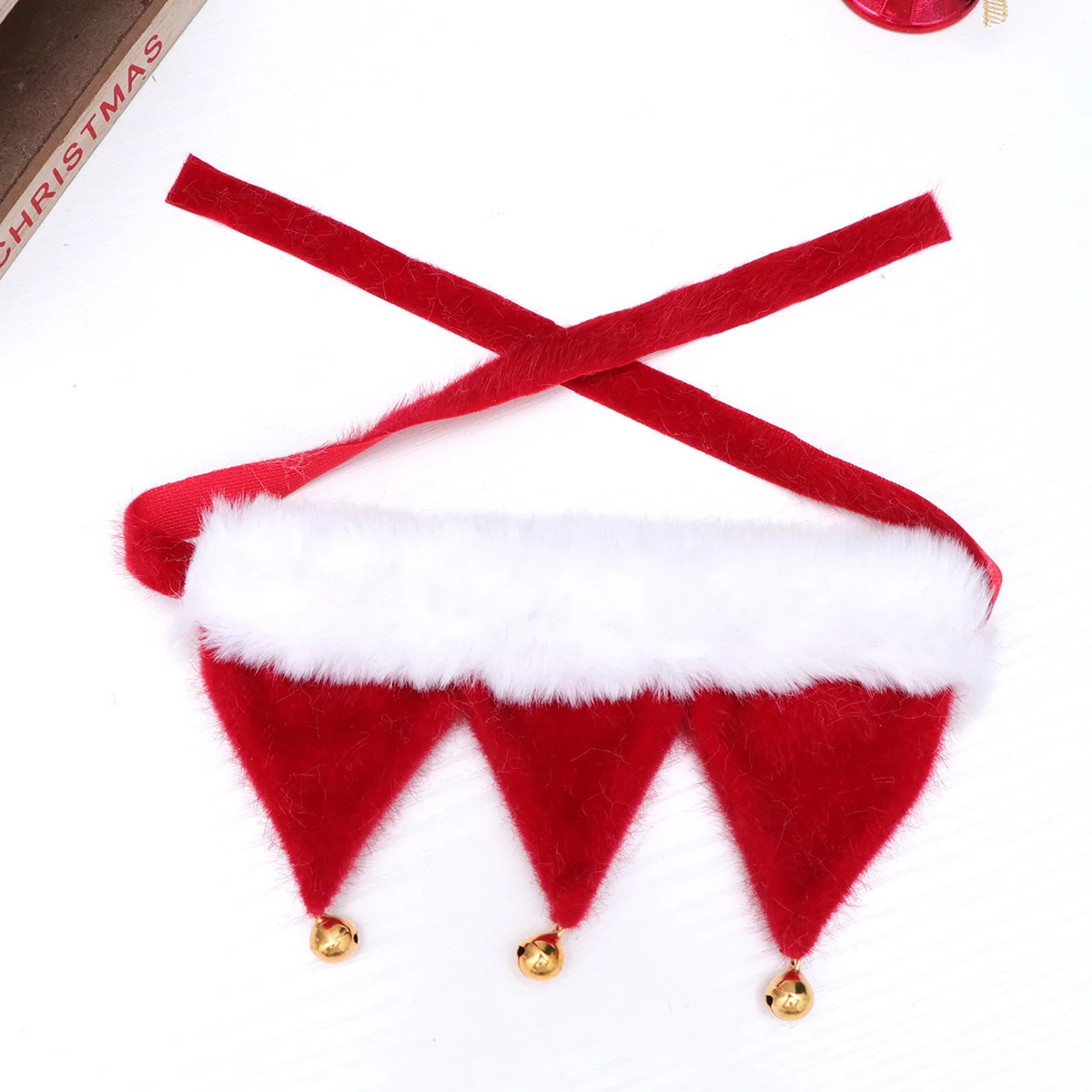 

Christmas Pet Scarf Catcostume Dog Hat Santa Dogs Neck Triangle Neckerchief Bell Decor Turkey Scarfs Cats Outfit Set Bib Bandana
