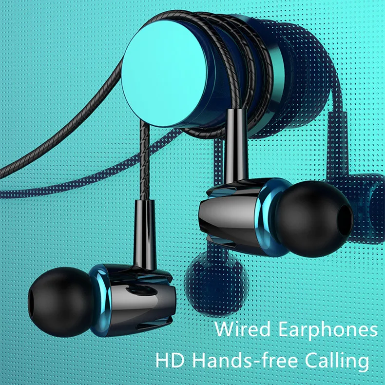 

100pcs Earphones Universal 3.5mm Jack Stereo In-Ear Headphones With Microphone Portable Music Earbud Hands-free Calls Earphones