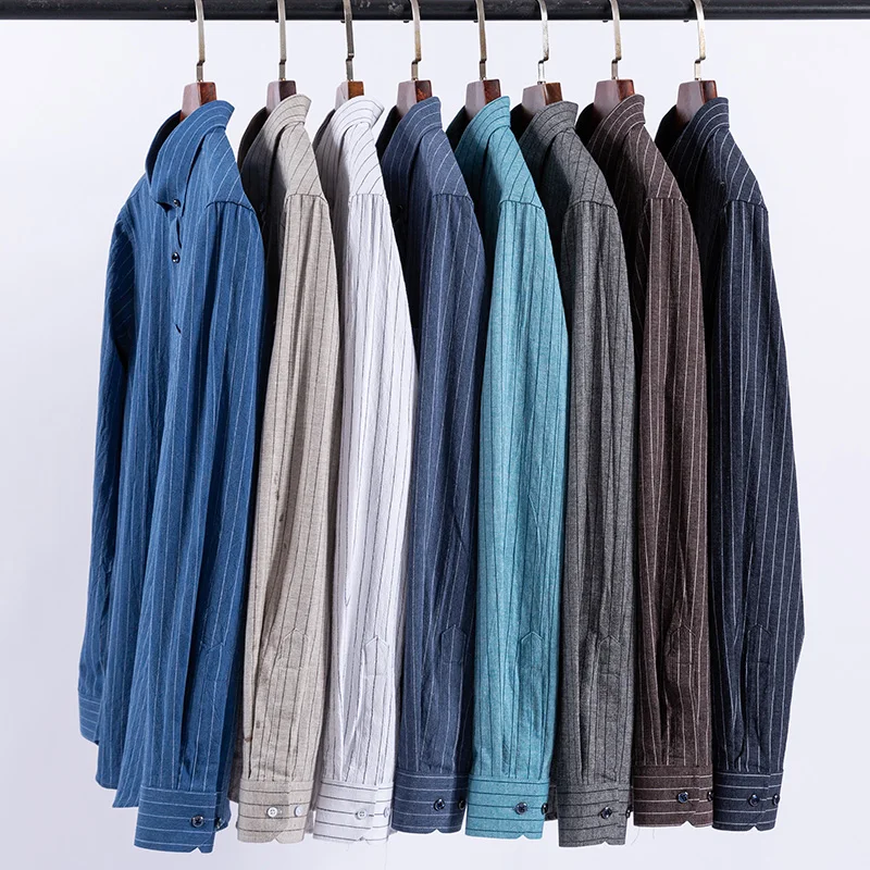 

Men's Plaid Shirt Long Sleeve Pure Cotton Regular Fit Men Casual Oversized Shirt Leisure Male Blouse New Plus Size