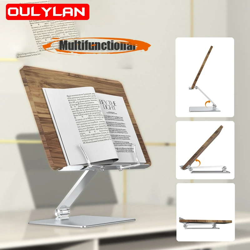 

Складной деревянный держатель для книг, подставка для чтения, регулируемая книжная подставка, держатель для ноутбука, школьные и офисные канцелярские принадлежности, Многофункциональная подставка
