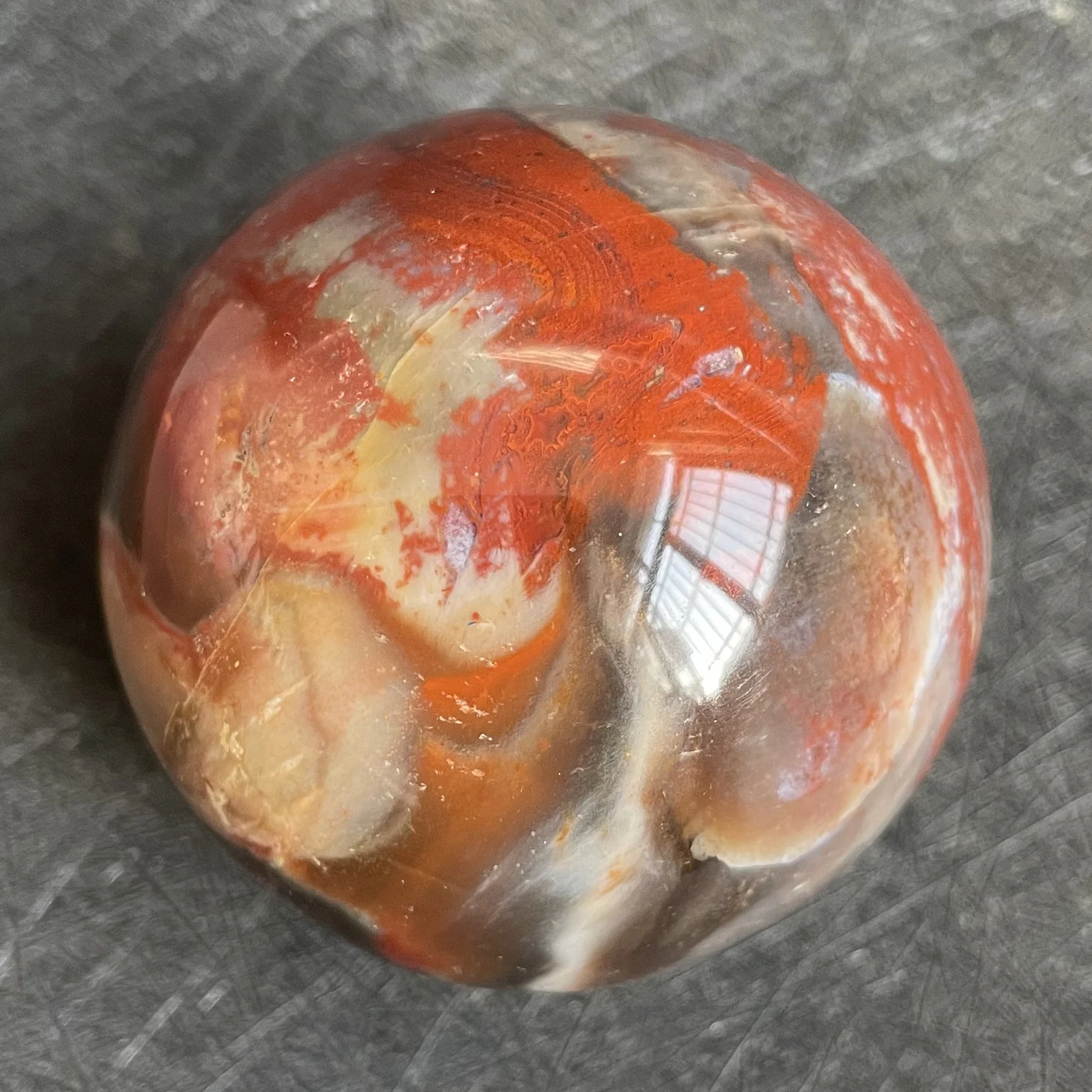 

206g Natural Stone Petrified Wood Sphere Rock Polished Crystal Ball Quartz Feng Shui 2022 Decoration Gift Reiki Healing