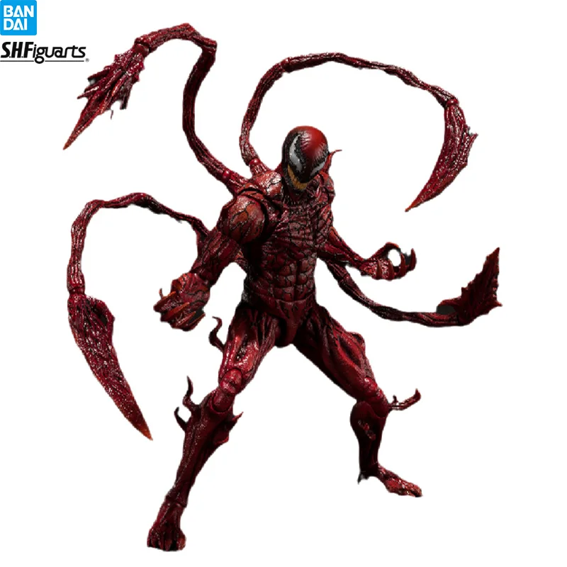 

Оригинальная фигурка Bandai S.H. Фигуртс Веном 2 карнидж клоун каседи Аниме Фигурка экшн-модель игрушки коллекционный подарок для мальчика