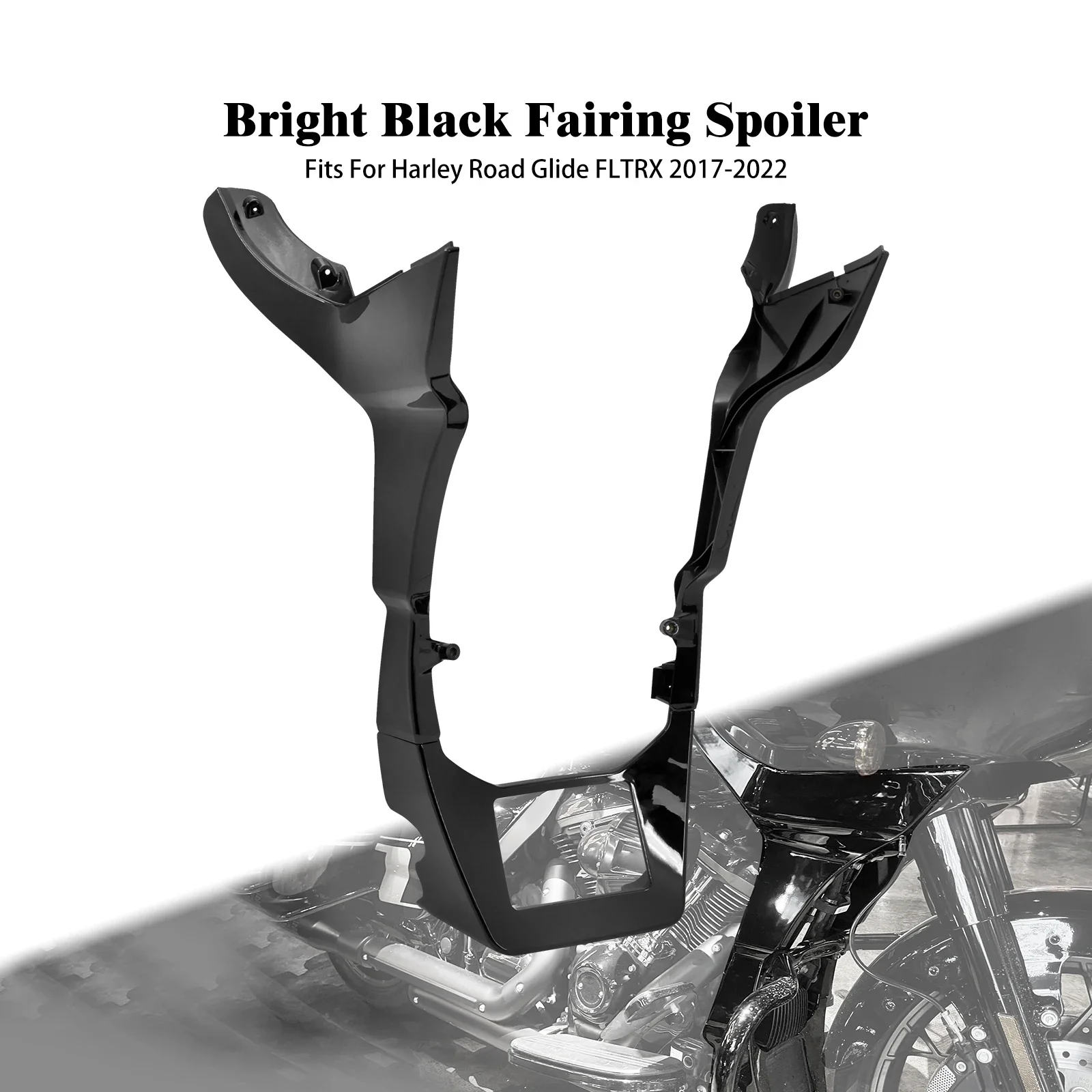 

Черный обтекатель спойлера для мотоцикла, чехол для Harley Touring Road Glide Special Limited Ultra FLTRU FLTRK FLTRX FLTRXS 2017-2023