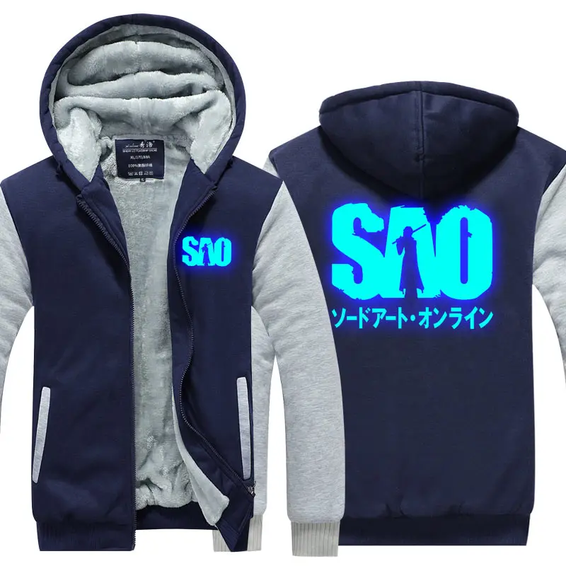 Anime Sword Art Online Winter Hoodie Asada Shino Cosplay Hooded Hoodie 3D Printed Jacket Coat Sweatshirt Pullover