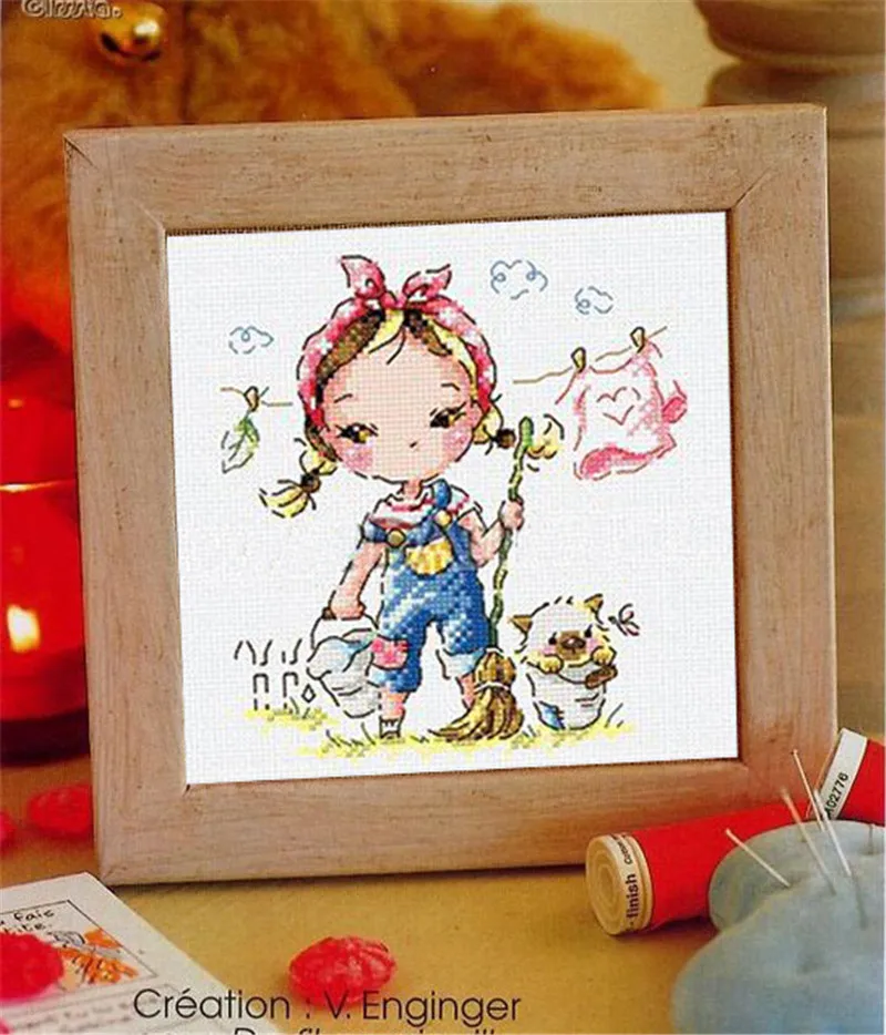 

SO3208 корейский стиль мини-стиль искусственное ремесло Стич Вышивка крестом рукоделие вышивка наборы для вышивки крестом подарок