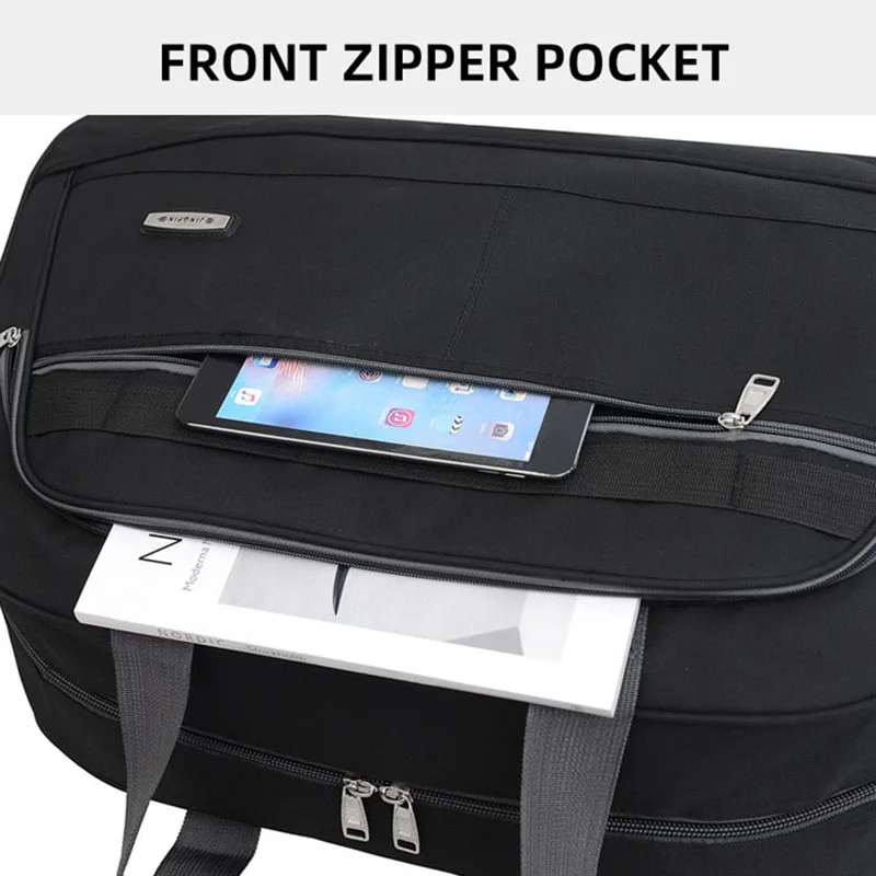 60L Portable Travel Bag Men's Large capacity Duffel Handbag Luggage Bags Leisure Weekend Sports Overnight Shoulder Bag X16D