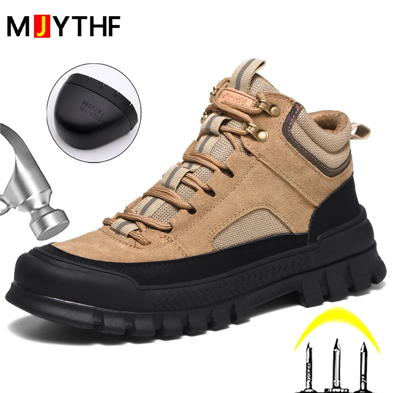 

Защитные ботинки для улицы, укрепленные, стальной носок, защита от ударов, защита от проколов, сварочные ботинки