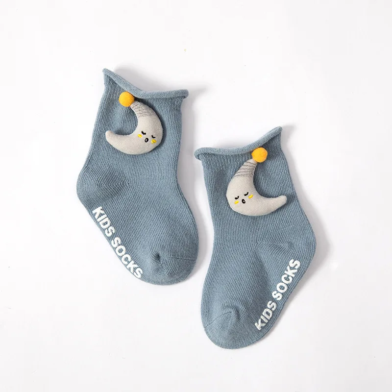 

2023 Baby Socks Spring Autumn New Cartoon Children Boys Girls Cotton Loose Mouth Sock Infant Toddlers Gift Anti-skid Socks' 0-8Y