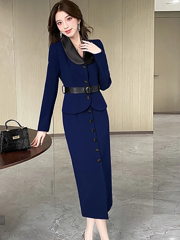 Женское элегантное облегающее офисное женское платье осень-зима однотонное