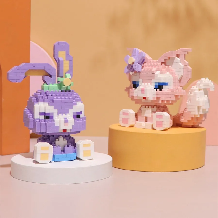 

Disney Stellalou Friends Linabell Friends Model Building Blocks Mini Micro Brick Figure Toys for Kids Girls Gift