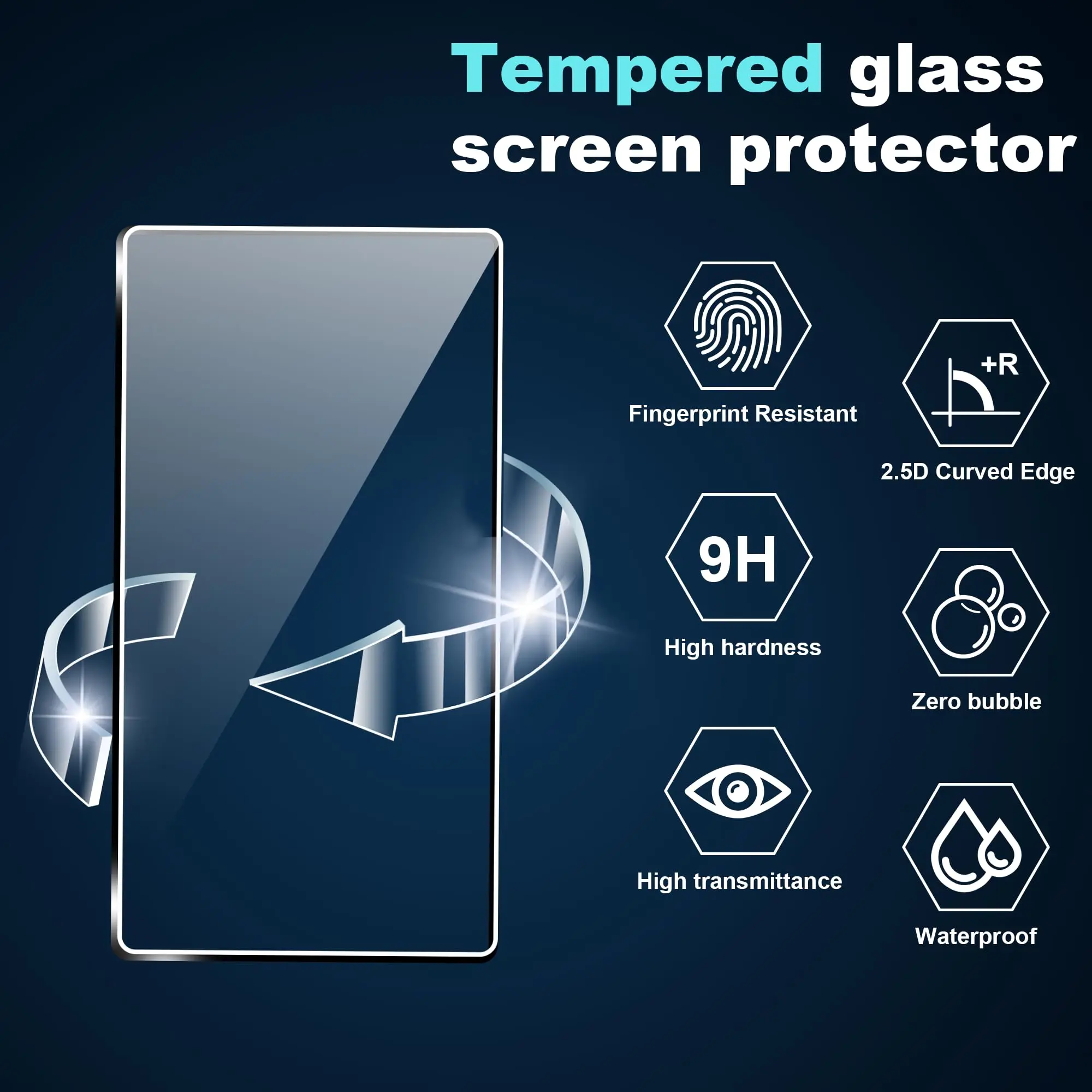 Фото Защитное стекло для Lenovo Legion Go S 8,0 дюйма (выпуск 2025), твердость 9H HD, защитная пленка для экрана с защитой от отпечатков пальцев, закаленная пленка №4
