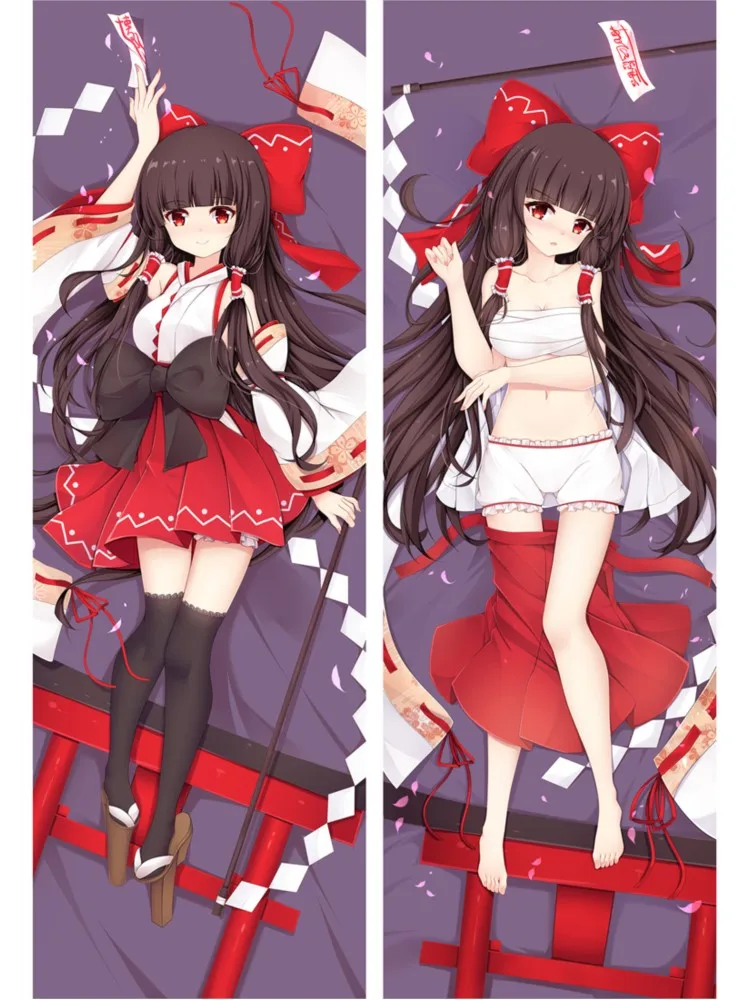 

Anime TouHou Project Hakurei Reimu Hugging Body Pillowcase Embodiment of Scarlet Dakimakura Pillow Cover Case Double-sided Print