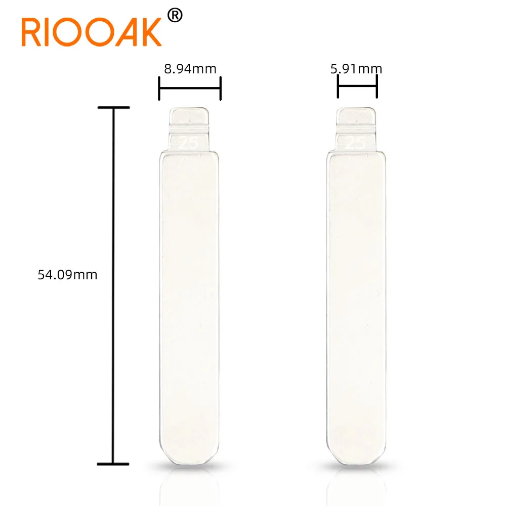 10 шт. запасные металлические заготовки для ключа #25 HON66 KD