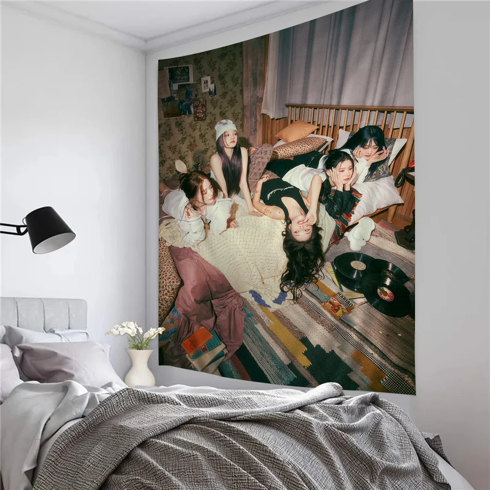 Kpop G-Gidle аниме гобелен искусство научная фантастика комната Домашний Декор