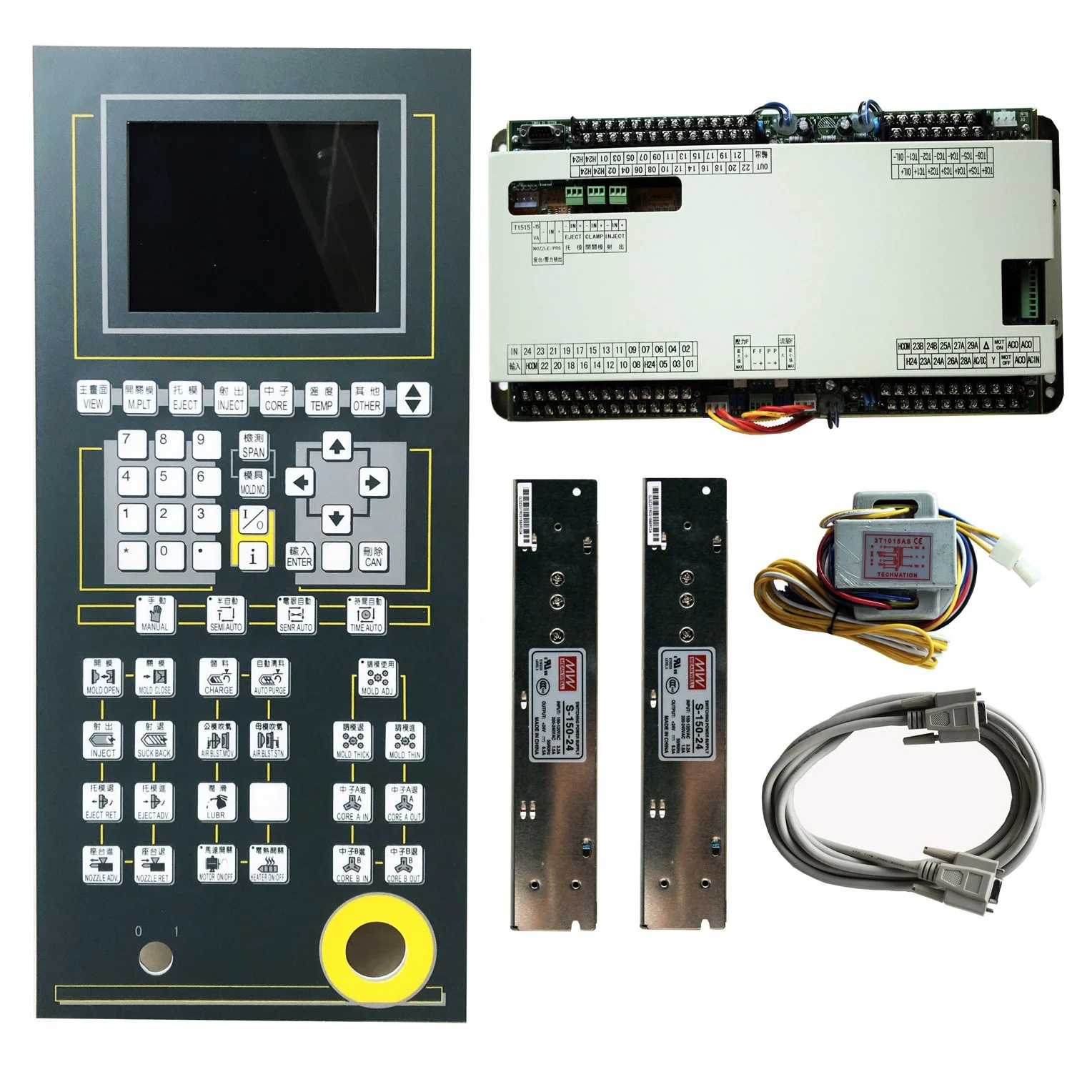 

Hotsales : Techmation A62 control system for plastic molding machine ( 5.7'' monochrome LCD )
