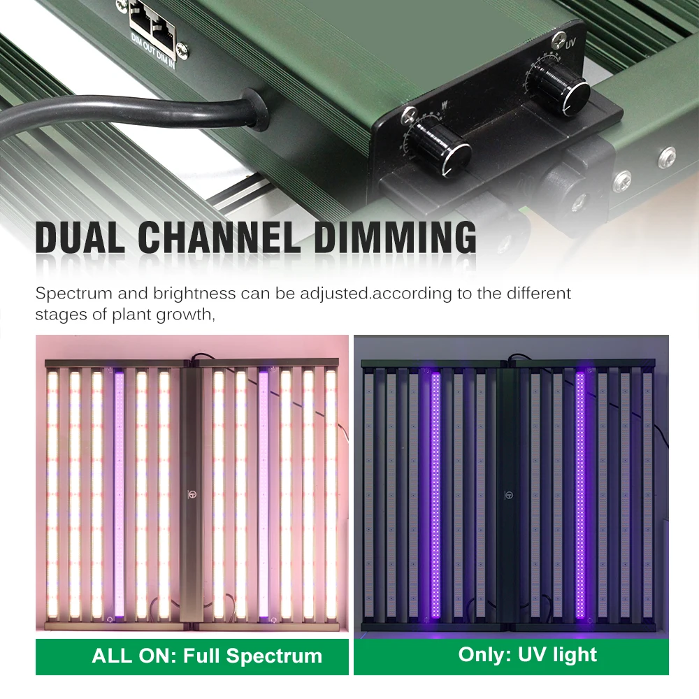 Светодиодный светильник для выращивания растений 1100 Вт складной LM281B полный