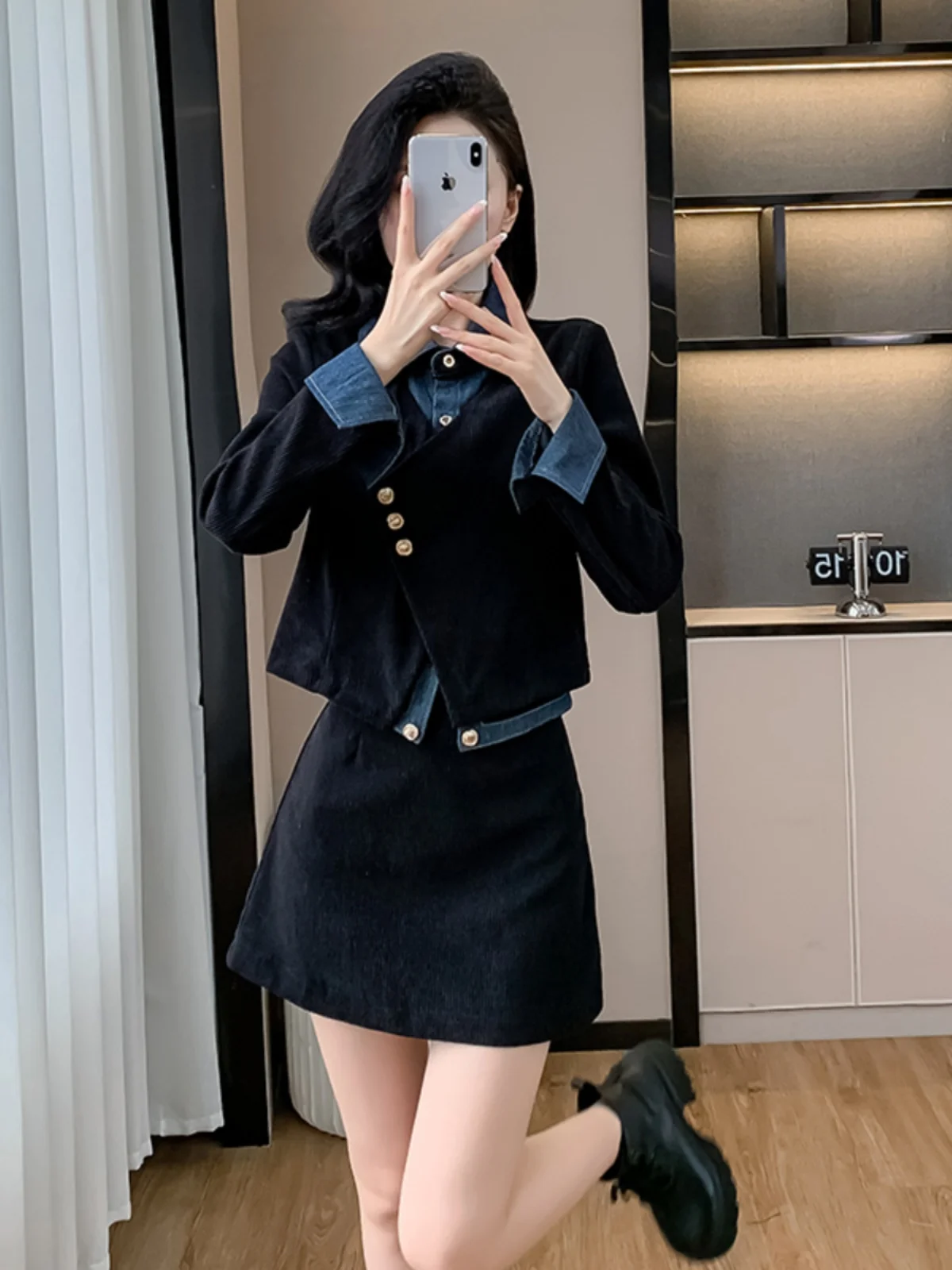 Новая корейская серия ранней осени и зимы. Полный комплект. Верх из двух частей.