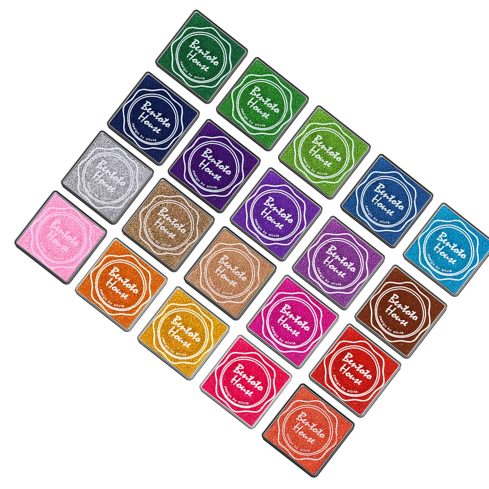 

Ink Pad Padsstamping Stamp Set Stamps Color Christmas Setsmaking Kids Childrenfingerprints Fingerprint Craft