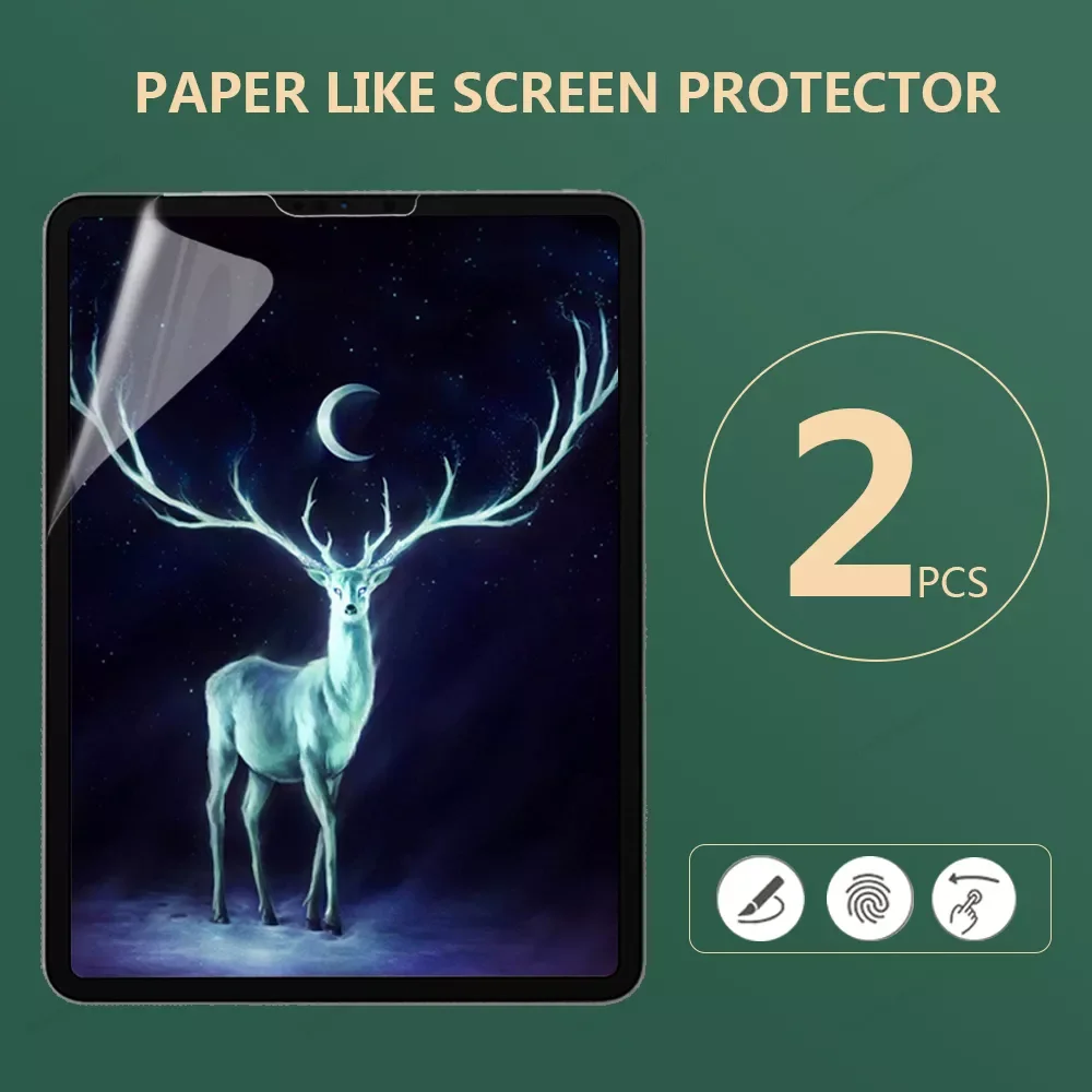 

For iPad Pro 11 Paper Like Screen Protector iPad Air 4th Generation 2021 10.2 Air 3 Mini 5 Air2 1 12.9 PET Matte ipad Film