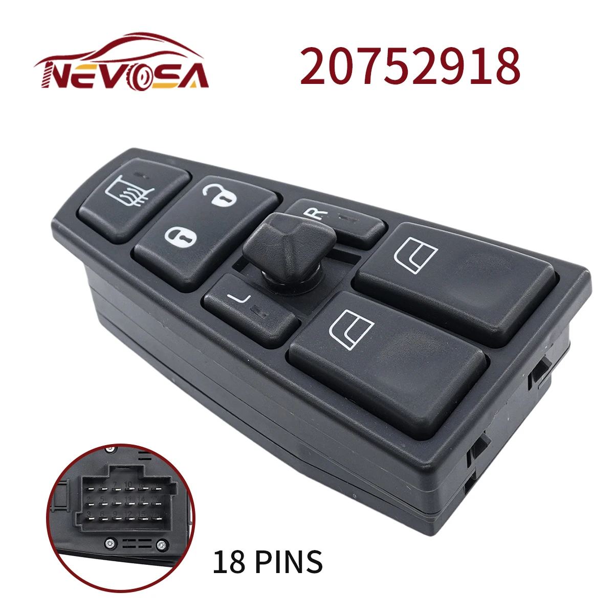 

Для VOLVO FH12 FM12 FM9 FH FM VNL электрический переключатель окон грузовика 20752918 20752915 20752914 20752919 21354601 21277587 Автозапчасти