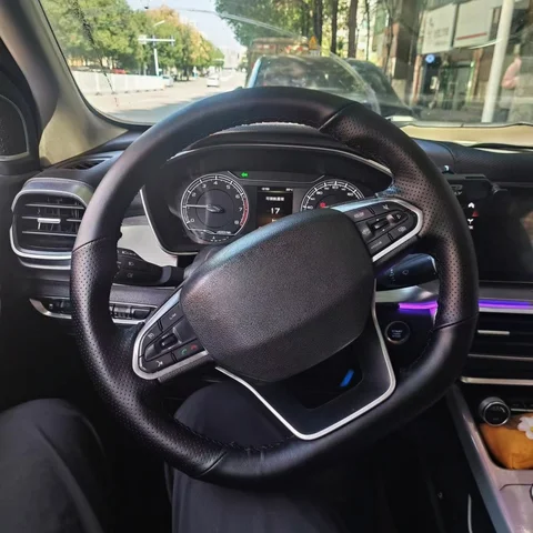 Оплетка на руль автомобиля на заказ, 100% подходит для Geely Tugella Atlas Pro Binray Preface Galaxy L6, автомобильные товары, обертка на руль