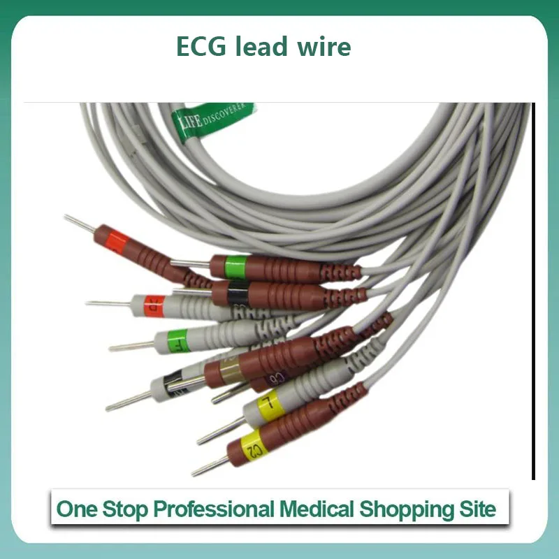 Совместим с японской оптоэлектроникой 9130 9620p 1350p 8420 ЭКГ, свинцовый провод 4,0, вставка типа банан