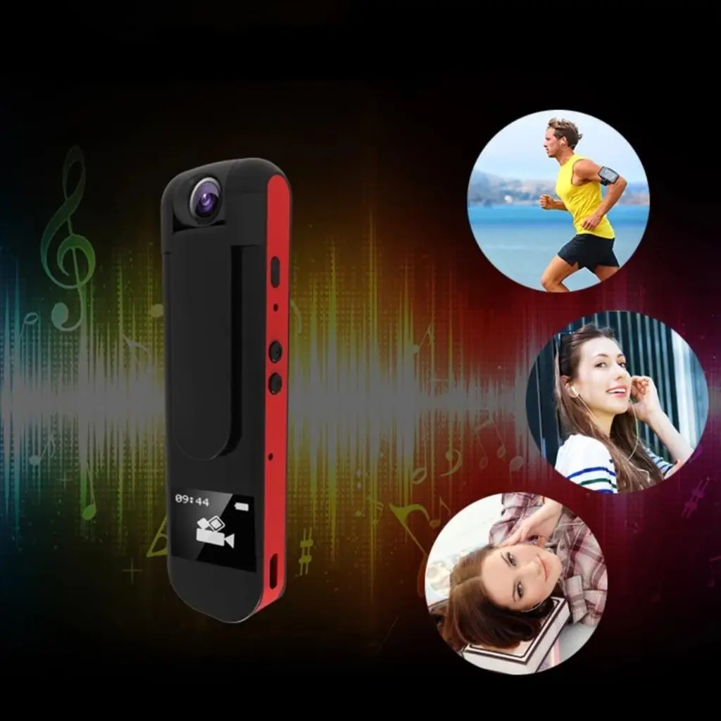 

1080P Mini Body Camera Personal Hidden Cam Back Clip Rechargeable Recorder
