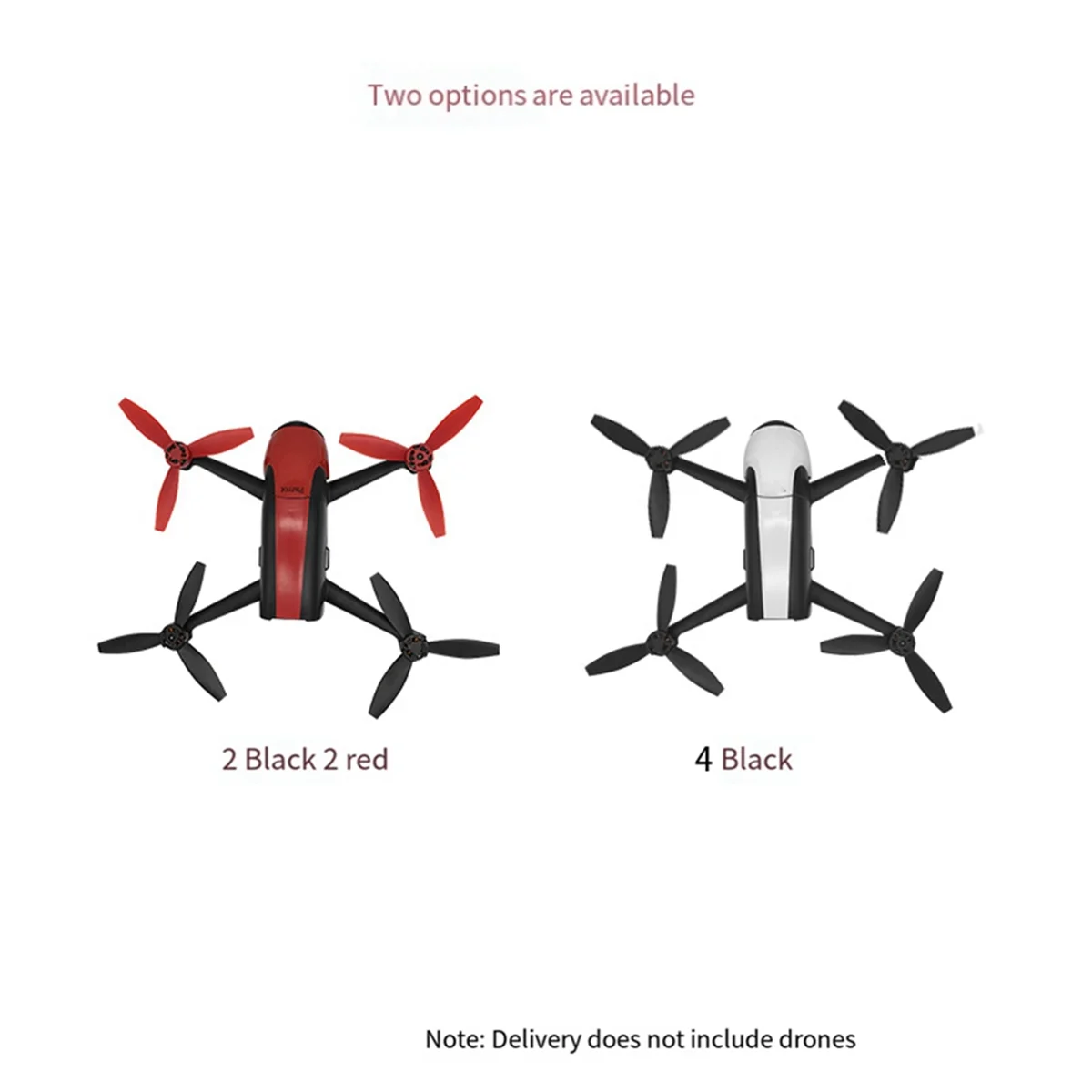 4 шт. подходят для Parrot Bebop 2 Drone лопасти пропеллера аксессуары дронов черный +