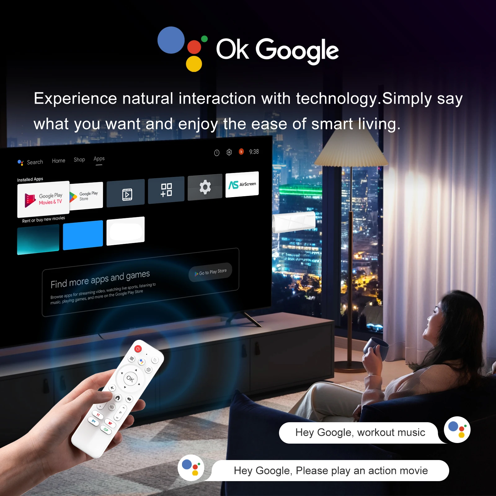 H96 MAX RK3518 Android14 Smart mini TV stick Wifi6 BT5.4 4K HD 3D Четырехъядерный Ethernet Google Voice Assistant Медиаплеер ТВ-приставка (art.: 3920d43079abb) - 3920d43079abb