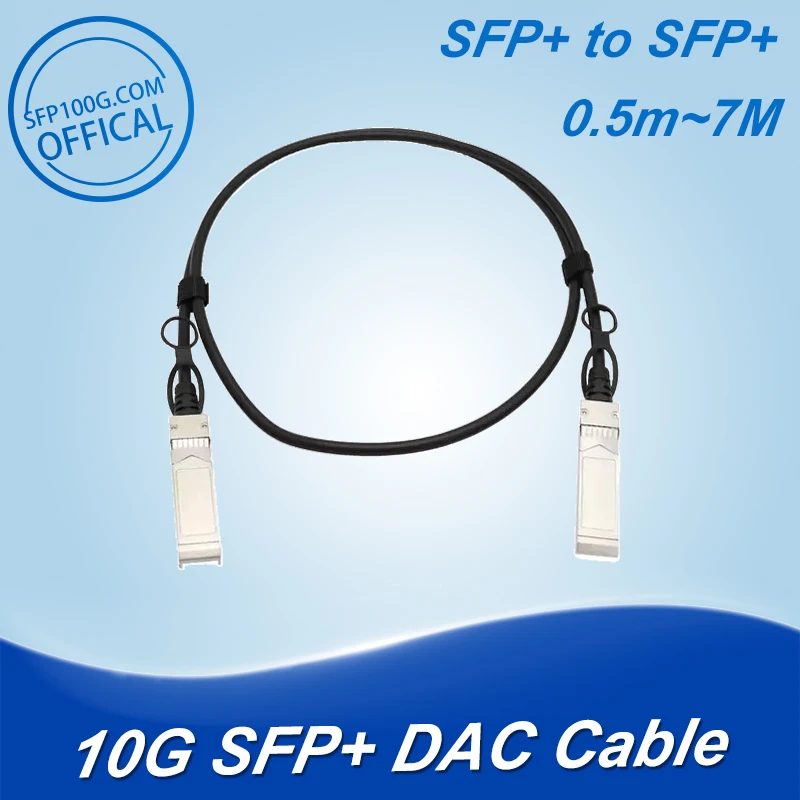 10G SFP+ Twinax Cable, Direct Attach Copper(DAC) Passive Cable, 0.5-7M, for Cisco,Huawei,MikroTik,HP,Intel...Etc Switch