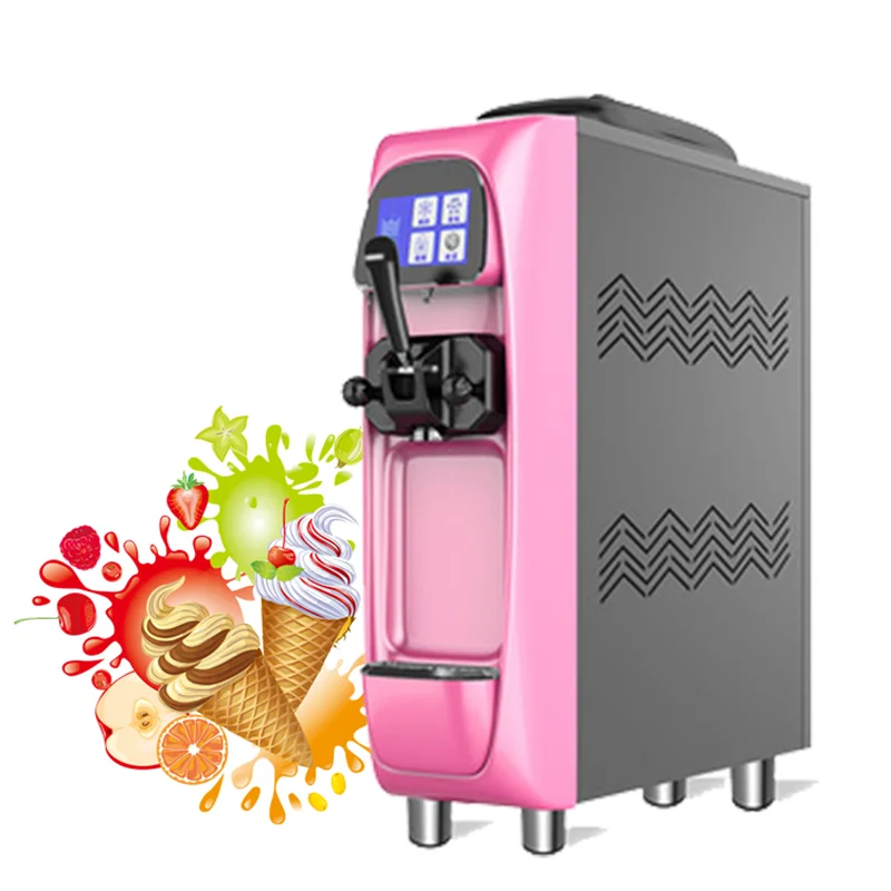 

18L /H Capacity Pink Touch Screen Chocolate Soft Serve Ice Cream Machine Commercial Automatic Ice Cream Maker Machines