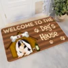 BlessLiving Welcome To The Dog House Small Carpet Lovely Kawaii Animal Puppy Home Floor Mats Doormats Decoration Area Rugs 1