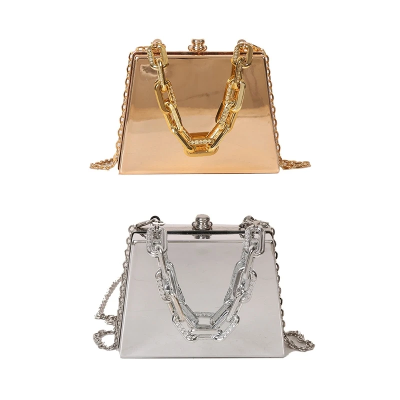 

Модные сумки-мессенджеры M6CC на цепочке для женщин, сумка через плечо из ПВХ, вечерний клатч