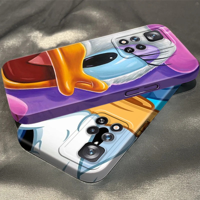 

Disney Donald Duck Cartoon Phone Case For Redmi K60 K50 K40 K30 9A Note 12 11 11T 10 10S Pro Plus 5G Feilin Film Hard Cover