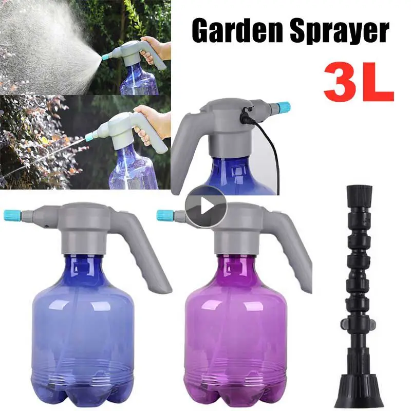 

Электрический садовый опрыскиватель 3 л, вместительный распылитель для растений, с лейкой, автоматические распылители для растений, цветов