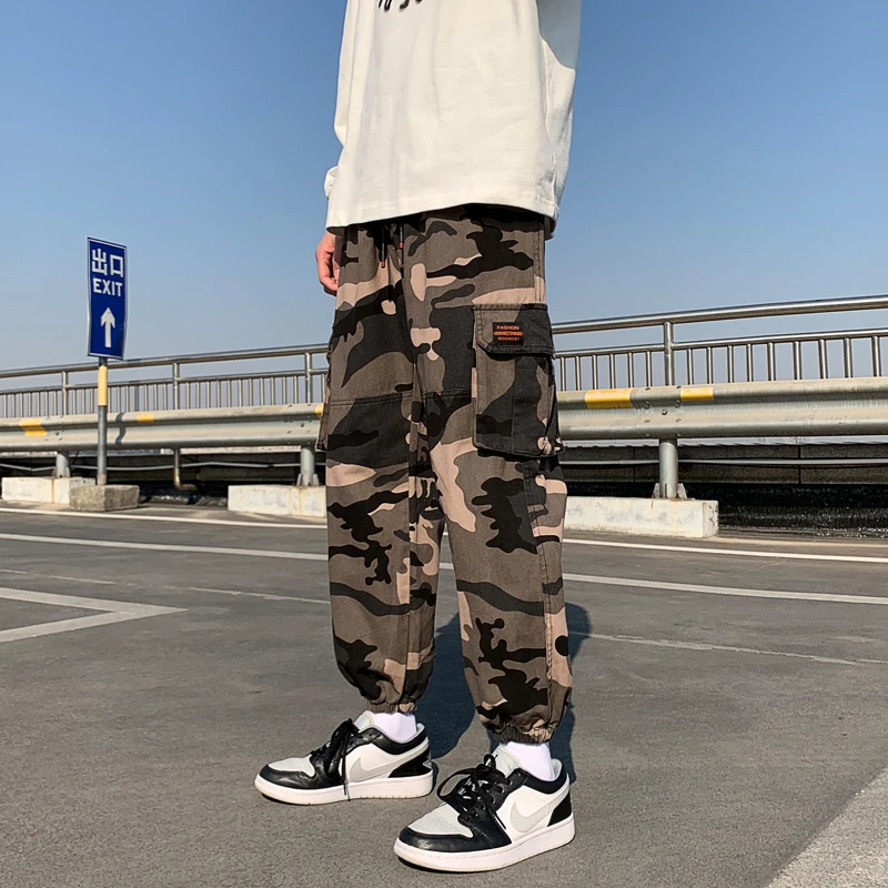 

Брюки-карго RUIHUO мужские повседневные, уличные штаны-карго для мужчин, бесплатная доставка, китайский Размер 4XL, весна 2023