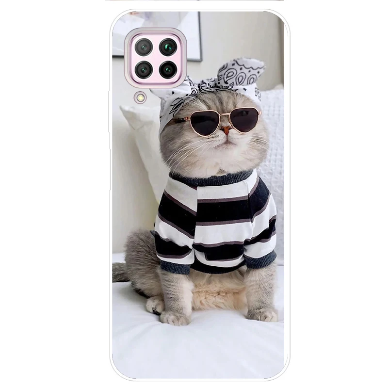 Чехол для Huawei P40 Lite чехол Nova 7i бампер P40Lite противоударный силиконовый задней