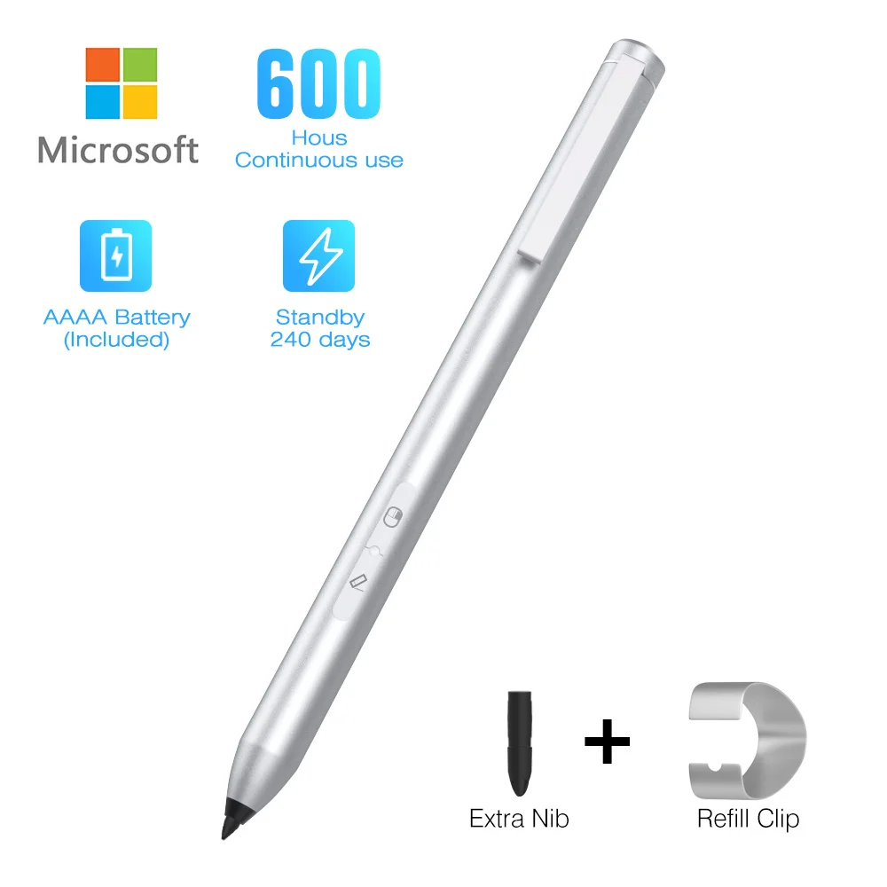 

Palm Rejection Pen for Surface,Surface Stylus Surface Pro 7/6/5/4/3/X,Surface Go 2/1,Surface Book 3,4096 Level Pressure