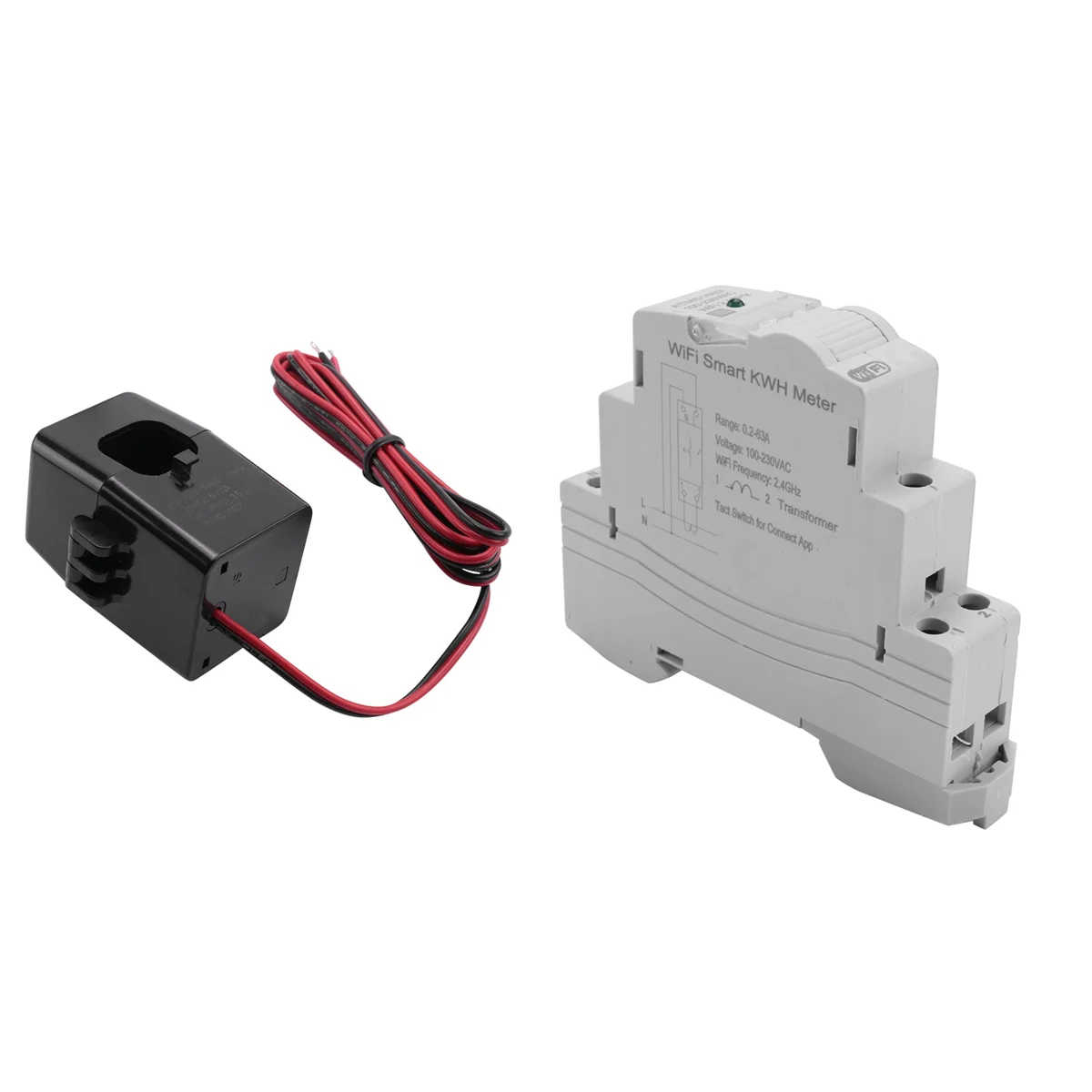 Однофазный Интеллектуальный измеритель энергии Tuya Wi-Fi а Din-рейка точная работа