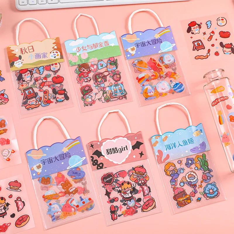 Набор наклеек для домашних животных 3 шт. милые наклейки мемов сделай сам дневник